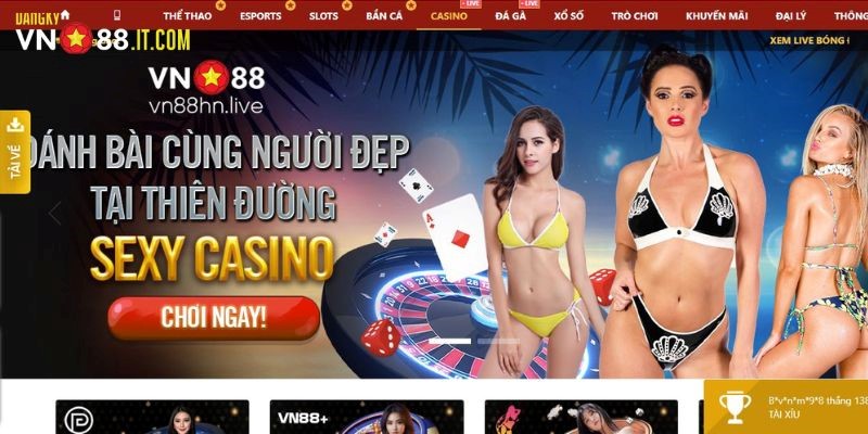 Live casino vn88 mang tới sức hút khó tả