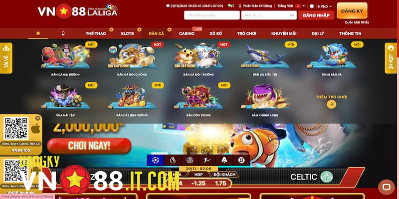 Luật chơi bắn cá online tại vn88 không khó chút nào