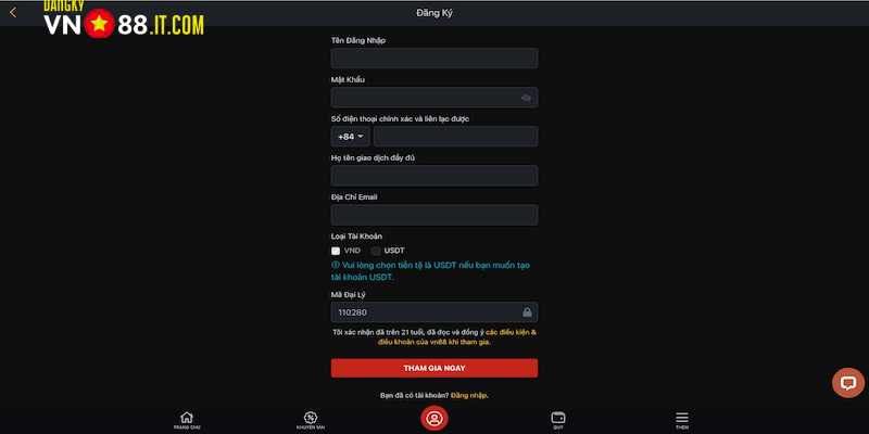 Hướng dẫn cách đăng ký trên di động, PC