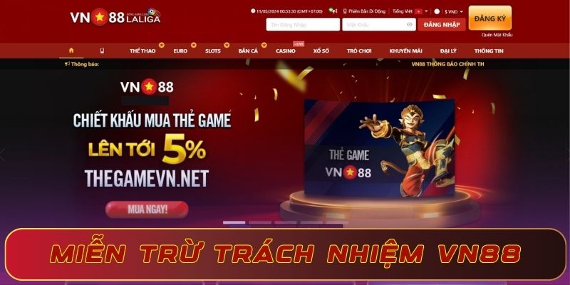 Miễn trừ trách nhiệm VN88