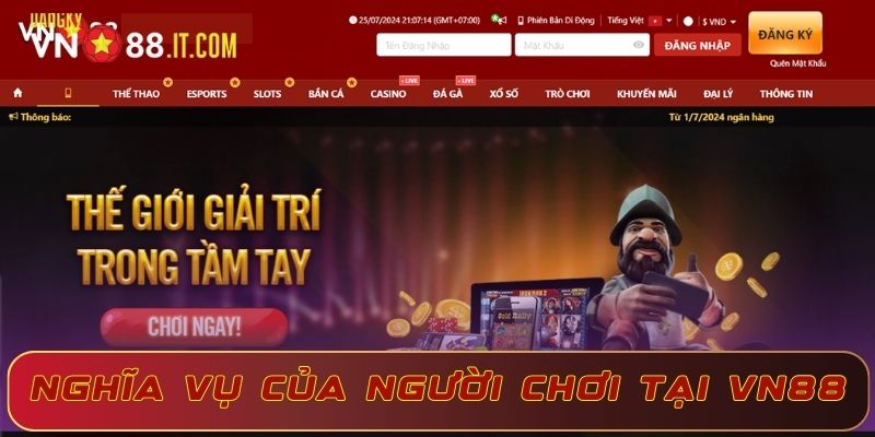 Người chơi cần tuân thủ quy định khi tham gia VN88